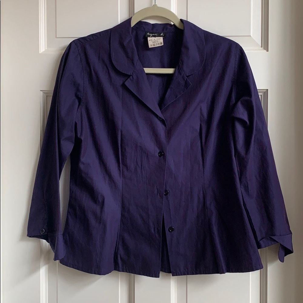 Agnes B Paris 3/4 Sleeve Button down